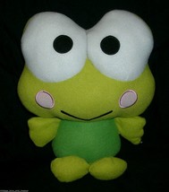 12&quot; Sanrio 2011 Keroppi Green Frog Stuffed Animal Plush Soft Toy Hello Kitty Big - £20.86 GBP