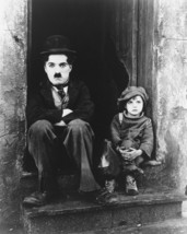 Charlie Chaplin Jackie Coogan The Kid B&amp;W 8X10 Photo - £7.63 GBP