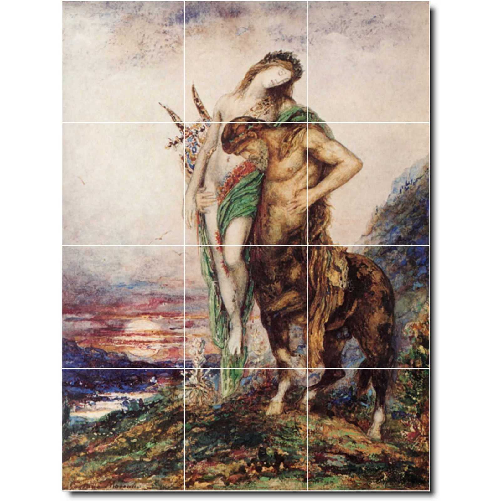 Moreau gustave the dead poet borne by a centaur