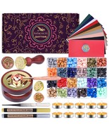 Wax Seal Stamp Kit With Gift Box, Wax Letter Seal Kit With 24 Colors 650... - £31.46 GBP