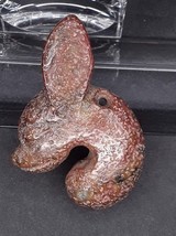Hongshan Red Nephrite Jade Rabbit Ear Dragon Pendant Toggle - £629.13 GBP