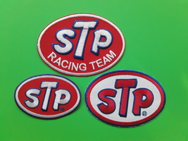 STP RACING TEAM OIL FORMULA ONE MOTORSPORT RALLY EMBROIDERED PATCHES x 3 - $10.59
