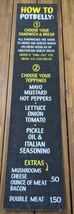 Potbelly Sandwich Works 2000s How To Potbelly Hanging Menu 46&quot; X 10&quot; - $872.54 CAD