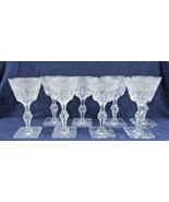 Set of Eight Hawkes Crystal Donisel Stem Wine Glasses 6 1/2&quot; Tall - $296.01