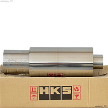NIB HKS HI-POWER Universal Single Exhaust Muffler Inlet 2.5&quot; Outlet 4.0 ... - $119.90