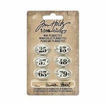 Tim Holtz Idea-ology Mini Plaquettes, 6 Pack (TH93296) - $30.99