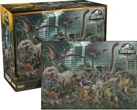 Jurassic World Movie Dinosaurs Collage 3000 Piece Jigsaw Puzzle NEW SEALED - £26.36 GBP