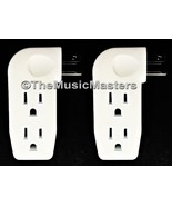 2X Triple 3 Outlet Grounded AC Wall Plug Power Splitter 3-Way Electrical... - $14.15