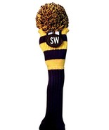 Majek Sand Wedge (SW) Hybrid Rescue Utility Blue &amp; Yellow Golf Headcover... - £13.99 GBP