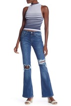 Free People Womens Jeans Flared Blue Size 26W OB817425 - £43.15 GBP
