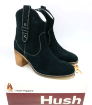 Hush Puppies Hannah Suede Western Boots - Black, US 6M - £23.48 GBP