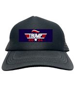 TRUMP TOP GUN MAGA 2024 FUNNY Trucker Hat Cap Foam Mesh Baseball HF0308 - $15.83