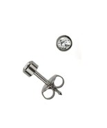 4mm Set of 2 Pairs Surgical Stainless Steel Ear Piercing April Stud Earr... - $46.74