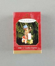 Hallmark Christmas Ornament Keepsake 1999 "Milk 'n' Cookies Express" Bear Train - $13.85
