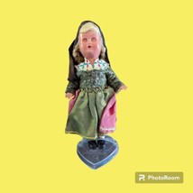 Vintage Dutch Girl Doll Knickerbocker 5.5” Standard Doll Co. Plastic Sle... - $29.11