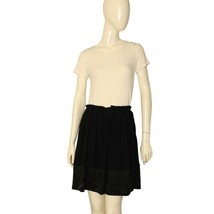 Eva Herzigova Black Color Wool Cashmere Knit Pleated Mini Short Skirt si... - $113.85