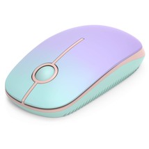 Wireless Mouse - 2.4G Slim Portable Computer Mouse With Nano Receiver, Less Nois - £15.97 GBP