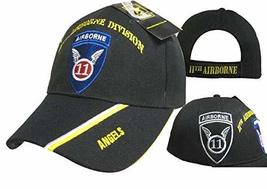 K&#39;s Novelties U.S. Army 11th Airborne Division Angels Black Shadow Embroidered C - £11.70 GBP