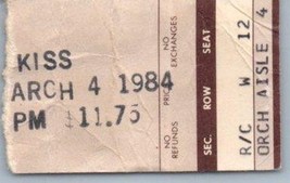 Bisou Concert Ticket Stub March 4 1984 STANLEY Théâtre Pittsburgh Pennsy... - $43.54