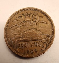 1969 Mexico 20 Centavos Coin - $9.75