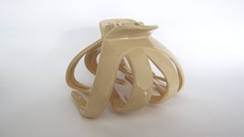 Large nude beige  octopus hair claw clip for thick hair - $9.95
