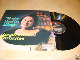 Kate Smith Sings Inspirational Favorites LP Record vinyl RARE vintage - £5.83 GBP