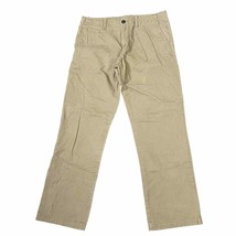 Old Navy Men&#39;s Pants Broke-In Straight 100% Cotton Khaki Mid-Rise Tan Si... - £13.52 GBP