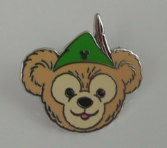 Disney Hidden Mickey 5 of 5 Duffy The Bear Wearing Peter Pan&#39;s Hat  Light Green - £3.41 GBP