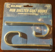 Clam Hub Shelter Coat Hooks 4 Pack-Brand New-SHIPS N 24 Hours - £21.73 GBP