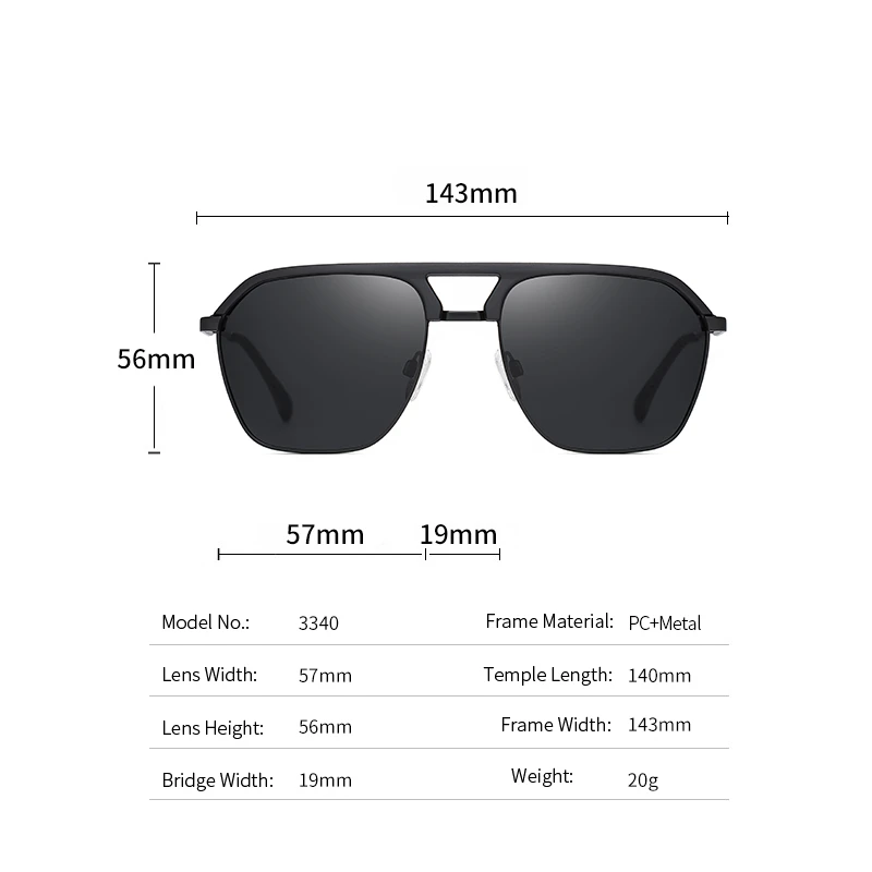 Classic Pilot Polarized glasses Men Designer  Oversized  Glasses Men Ride Travel - $71.24