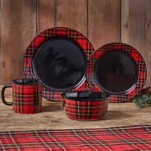 Montana Plaid Dinnerware Set for Rustic Outdoor Dining - $6,675.24 MXN