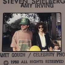 1988 Steven Spielberg &amp; Amy Irving Celebrity Photo Transparency Slide - £7.58 GBP