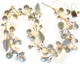 LOPANNY Christmas Garland with Lights, Battery-Operated Garland Christmas Decora - £27.32 GBP