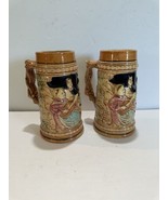 lot of 2 Vintage German Style Beer Steins 7” Made in Japan stein excellent - €25,52 EUR