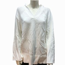Martha Stewart Hooded Pullover Sweater, White, XX-Small  (A351512) New w/Defects - £12.84 GBP