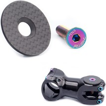 1 1/8” (28.6Mm) Headset Stem Top Cap, Carbon Fiber With M6 X 30 Titanium - $44.99