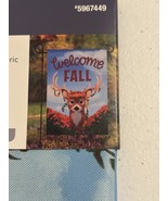 Welcome Fall Garden Flag Size: 12.5” X 18” Flowers And Deer- Flag Only NEW - $169.35 MXN