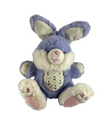 Vintage 90s Dan Dee Collectors Choice Purple Easter Bunny Plush Tulips R... - $48.51