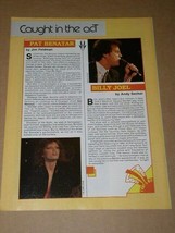 Pat Benatar Billy Joel Hit Parader Magazine Photo Vintage 1983 - £18.00 GBP