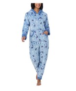 Disney Womens Pajama Stitch Blue One-Piece Hood Ears Pockets Fleece Plus... - $63.36 CAD