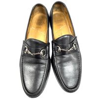 VTG Allen Edmonds Lucca Black Leather Horsebit Loafers 80s Mens 9D Class... - $98.95