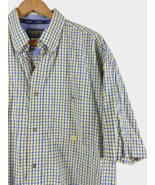 TwentyX Wrangler Large Button Down Shirt Yellow Blue Check Western Rodeo... - $663.52 MXN