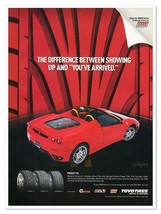 Print Ad Toyo Tires Ferrari F430 Spyder Sports Car 2007 Full-Page Advertisement - £7.75 GBP