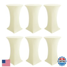 Holidayideas Cocktail Table Covers 6 Pack - Fitted Stretch Spandex Square - $87.61