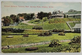 Chester West Virginia Sunken Gardens Terrace Rock Springs Park Postcard T6 - £4.75 GBP