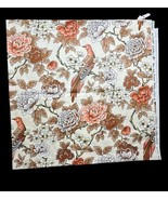 Vintage Cohama Birdsong Floral Fabric Birds Vat Color Screen Print 54&quot; x... - $47.17 CAD
