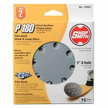 ALI INDUSTRIES 12055 8 Hole 180 25 CT Grit Disc, 5-Inch, 15-Pack - £15.13 GBP