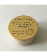 Vintage empty Frances Denney face powder round cardboard container movie... - $19.75