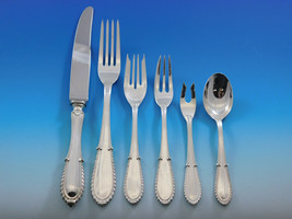 Villa d&#39;Este by Buccellati Italy Sterling Silver Flatware 8 Set 50 pcs Dinner - £8,174.17 GBP