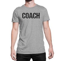 Coach T-Shirt Adult Mens Tee Shirt Front Screen Printed Coaching Tshirt - $11.04+